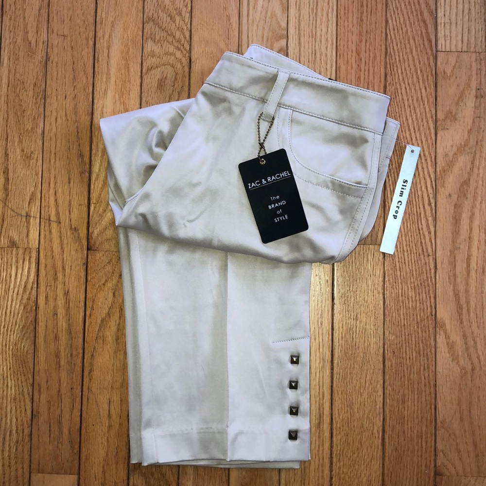 NWT Zac & Rachel Slim Crop Pants